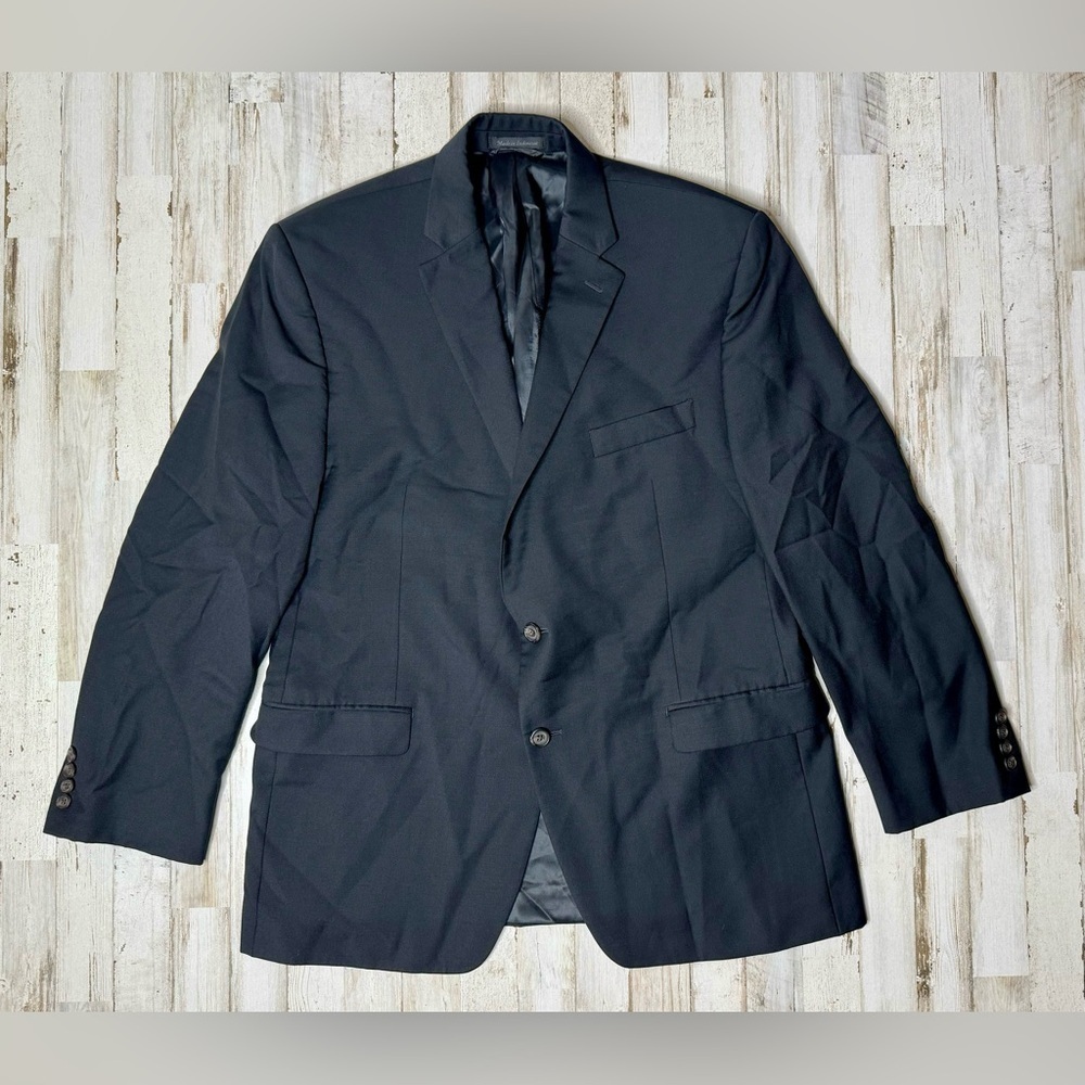 Lauren Ralph Lauren Blazer Jacket Men's 44R Black Classic Solid